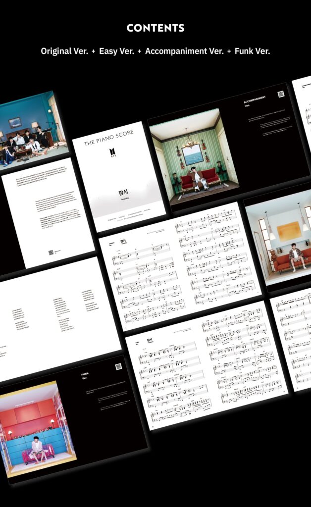 BTS THE PIANO SCORE